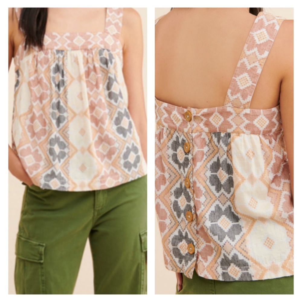 Colorful Geometric Patterned Tank Top - Picture 3 of 16